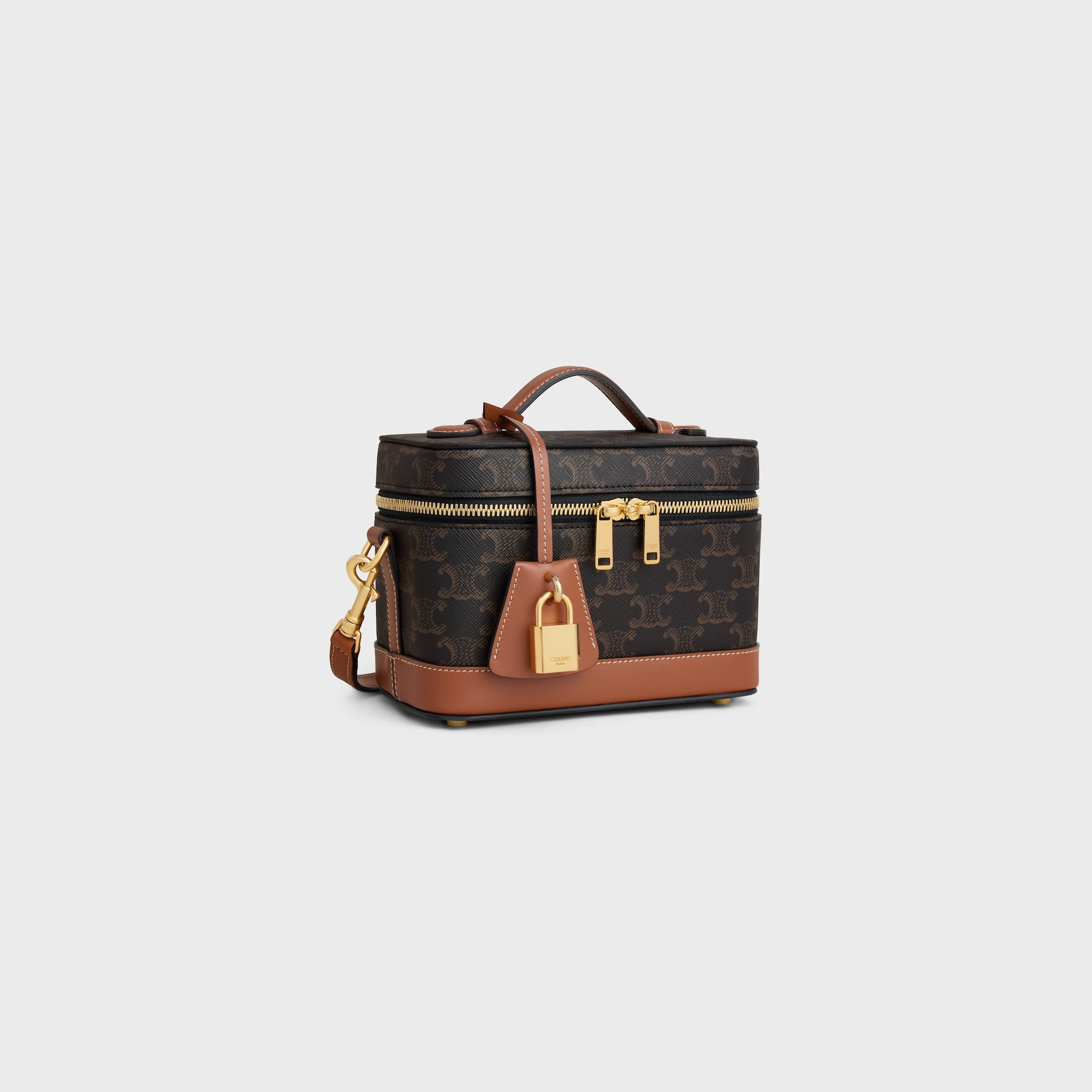 Replicate CELINE VANITY IN TRIOMPHE CANVAS AND CALFSKIN(1:1 replica)