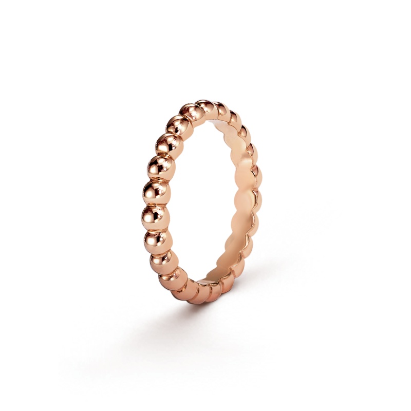 Replicate Perlée pearls of gold ring, medium model(1:1 replica)