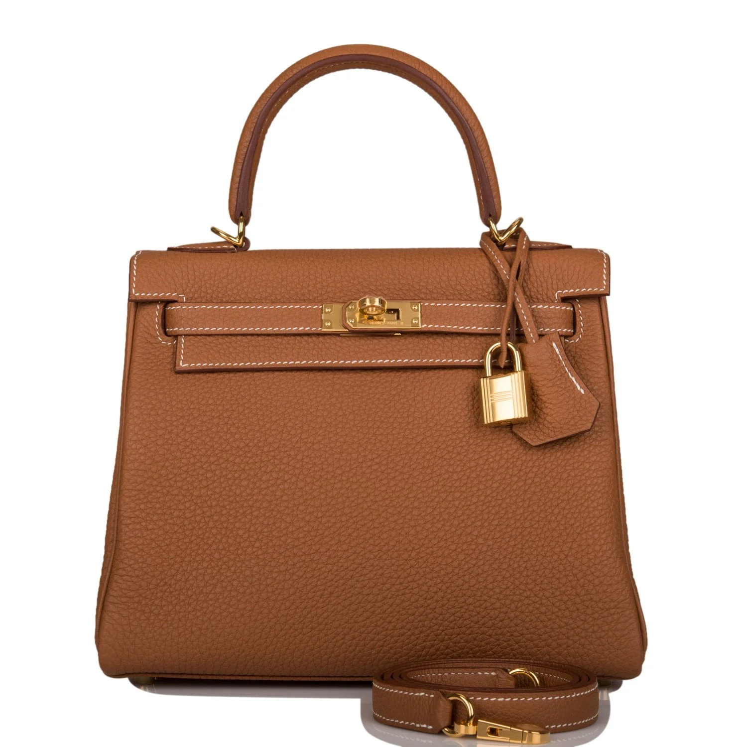 Replicate Hermes Kelly Retourne 25 Gold Togo Gold Hardware(1:1 replica)