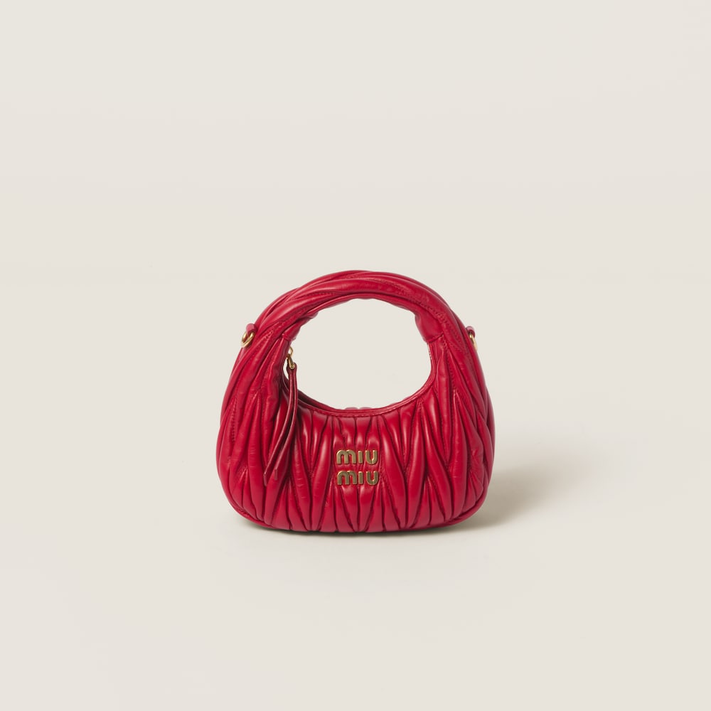 Replicate Wander matelassé nappa leather hobo mini-bag(1:1 replica)