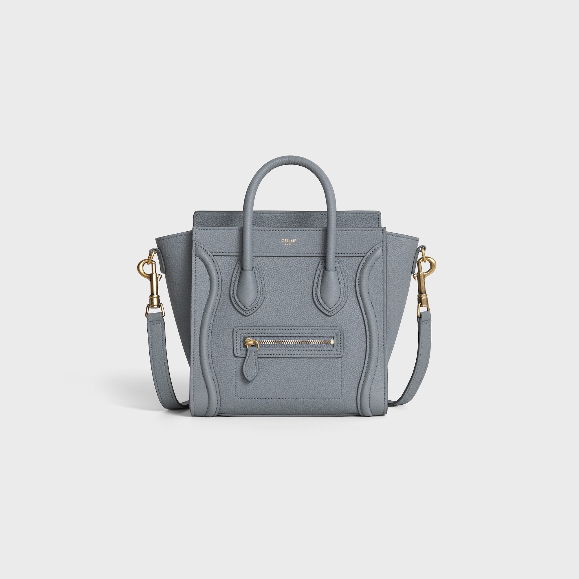 Replicate NANO LUGGAGE BAG IN BABY DRUNMED CALFSKIN KOHL(1:1 replica)