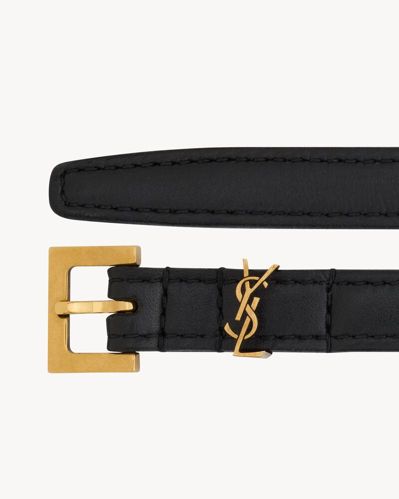 Replicate cassandre extra thin belt in smooth leather(1:1 replica)