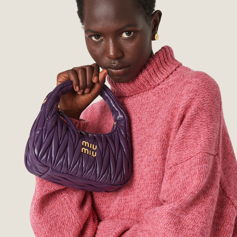 Replicate Wander matelassé nappa leather hobo bag(1:1 replica)
