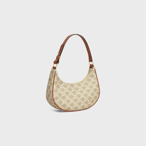 Replicate AVA BAG IN TRIOMPHE CANVAS AND CALFSKIN GREGE(1:1 replica)