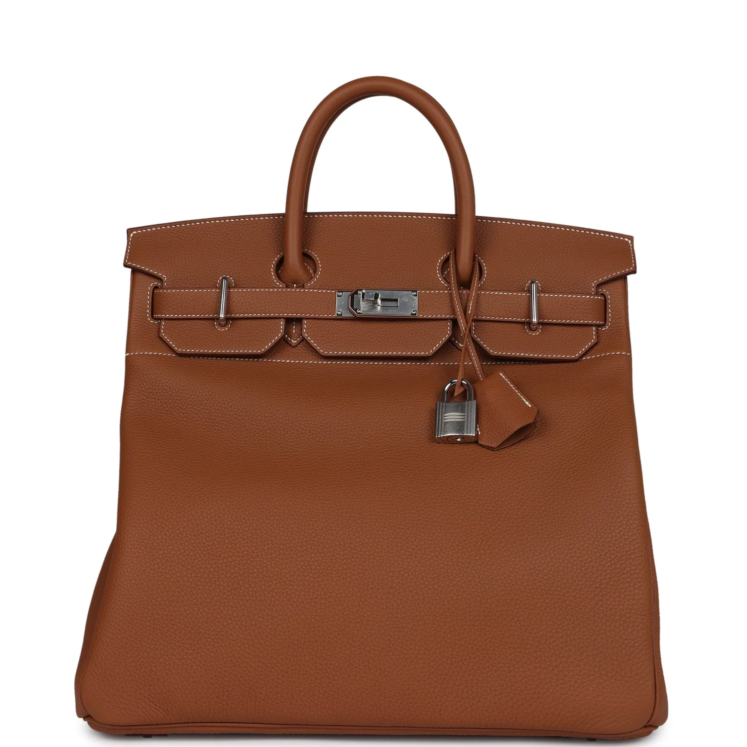 Replicate Hermes Birkin HAC 40 Gold Togo Palladium Hardware(1:1 replica)