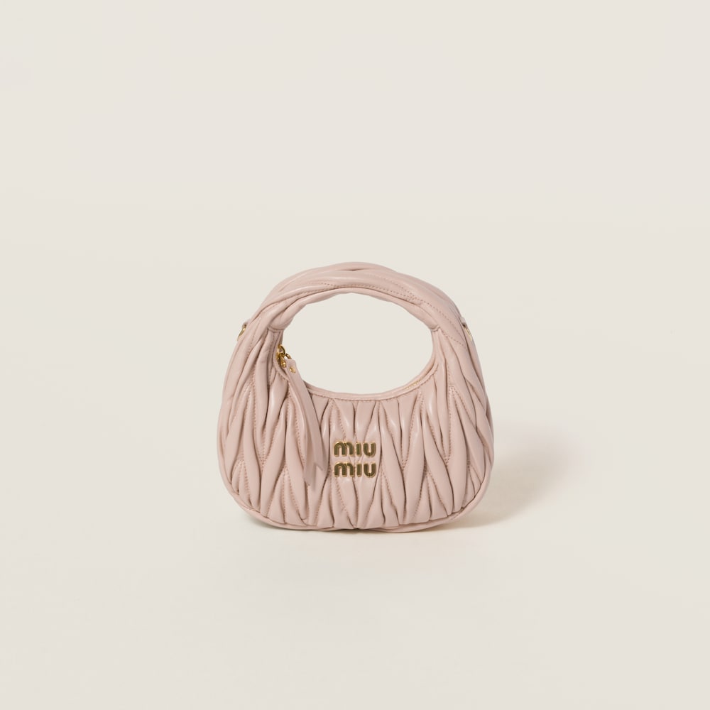 Replicate Wander matelassé nappa leather hobo mini-bag(1:1 replica)