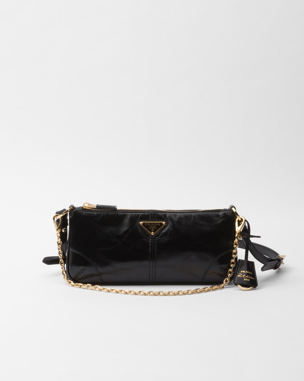 Replicate Prada Re-Edition 2002 Medium Leather Shoulder Bag(1:1 replica)