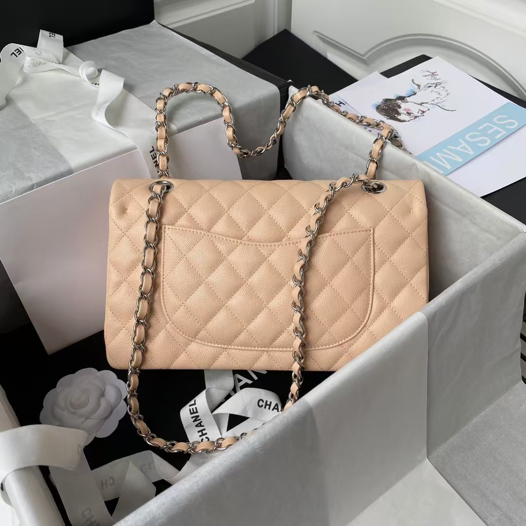 Replicate Chanel Classic 11.12 Handbag Caviar Silver Hardware(1:1 replica)