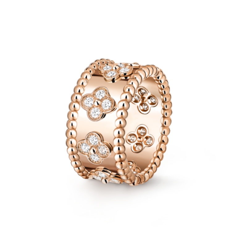 Replicate Perlée clovers ring, small model(1:1 replica)