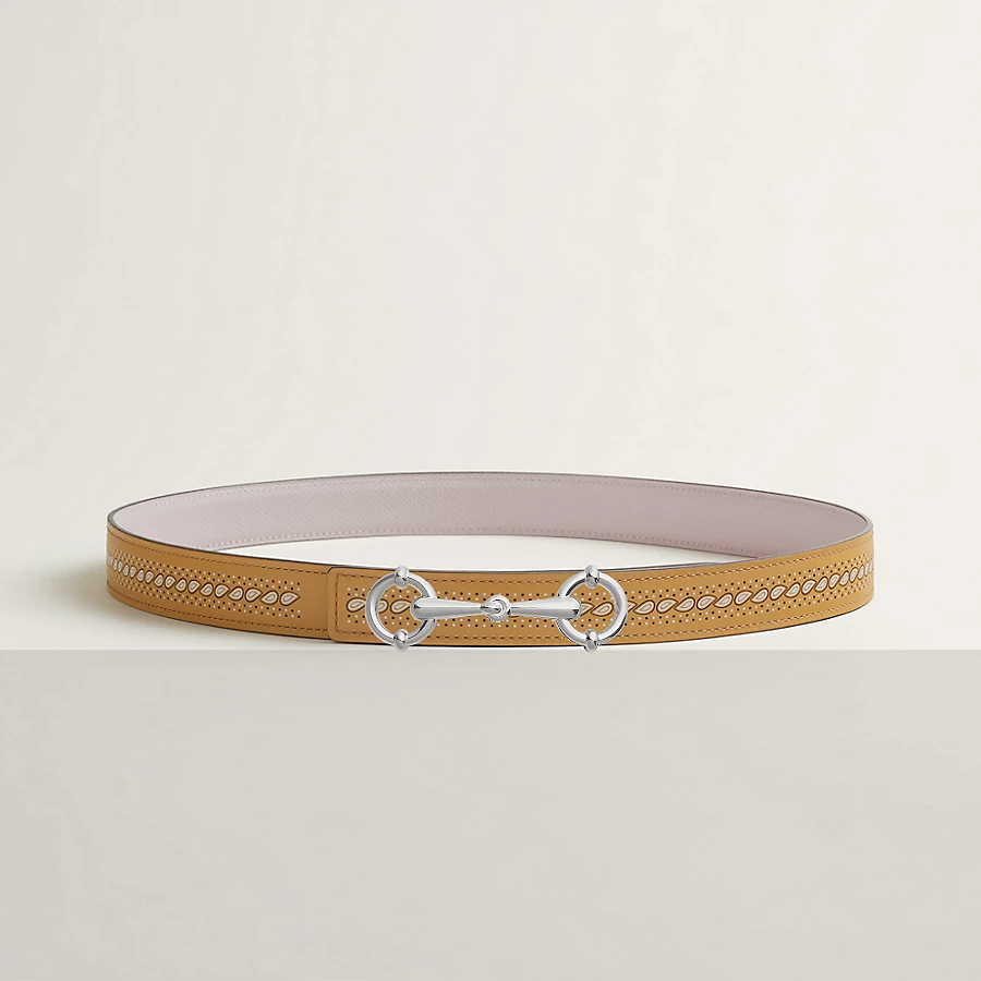 Replicate Lady Rider belt buckle   Bandana leather strap 24 mm(1:1 replica)