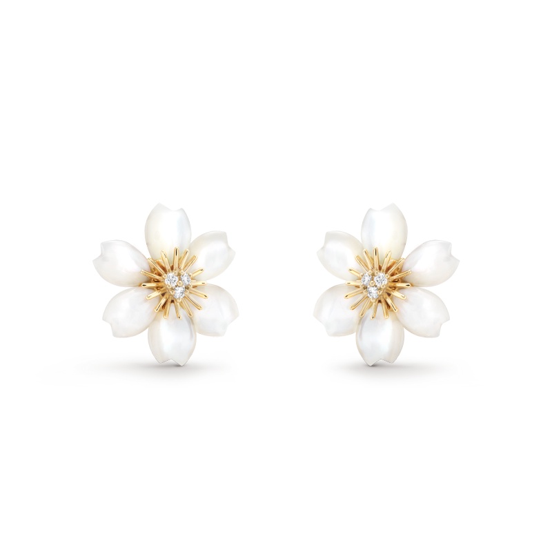 Replicate Rose de Noël earrings, mini model(1:1 replica)