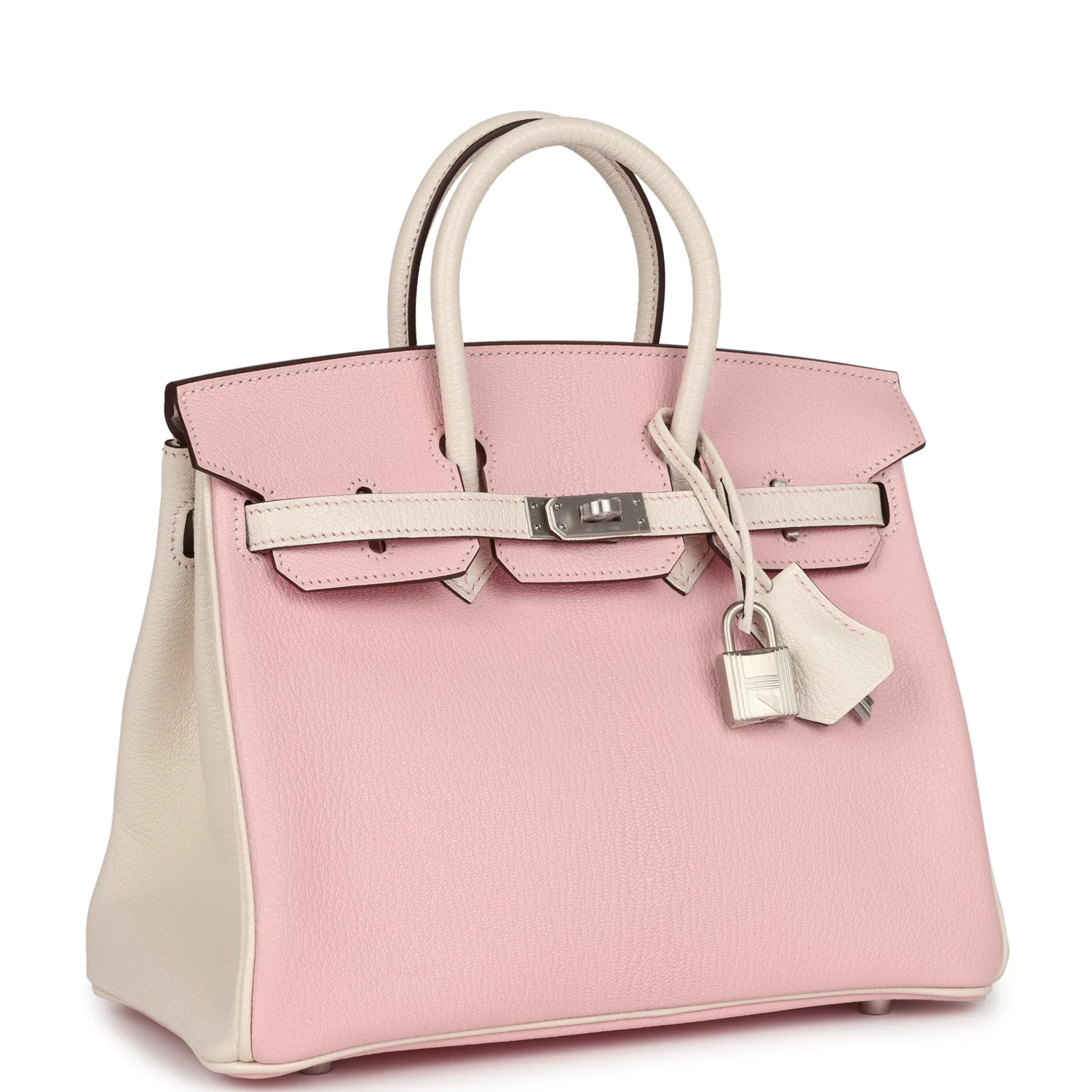 Replicate Hermes Special Order (HSS) Birkin 25 Rose Sakura and Nata Swift Brushed Gold Hardware(1:1 replica)