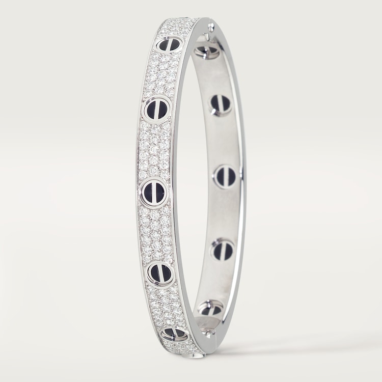 Replicate LOVE bracelet, classic model, paved, ceramic(1:1 replica)
