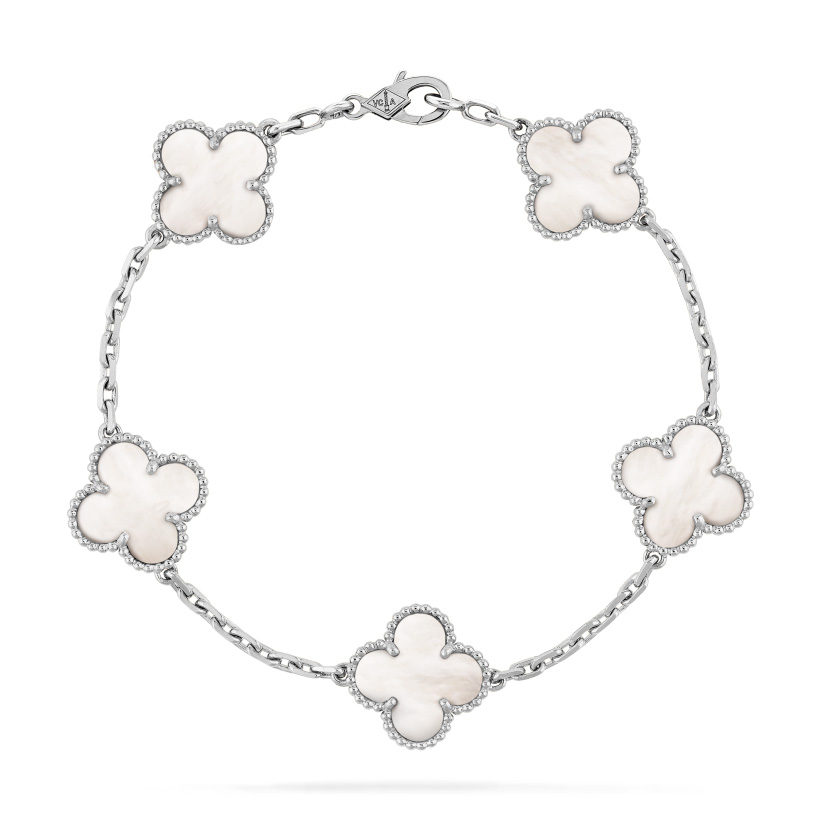 Replicate Vintage Alhambra bracelet, 5 motifs(1:1 replica)