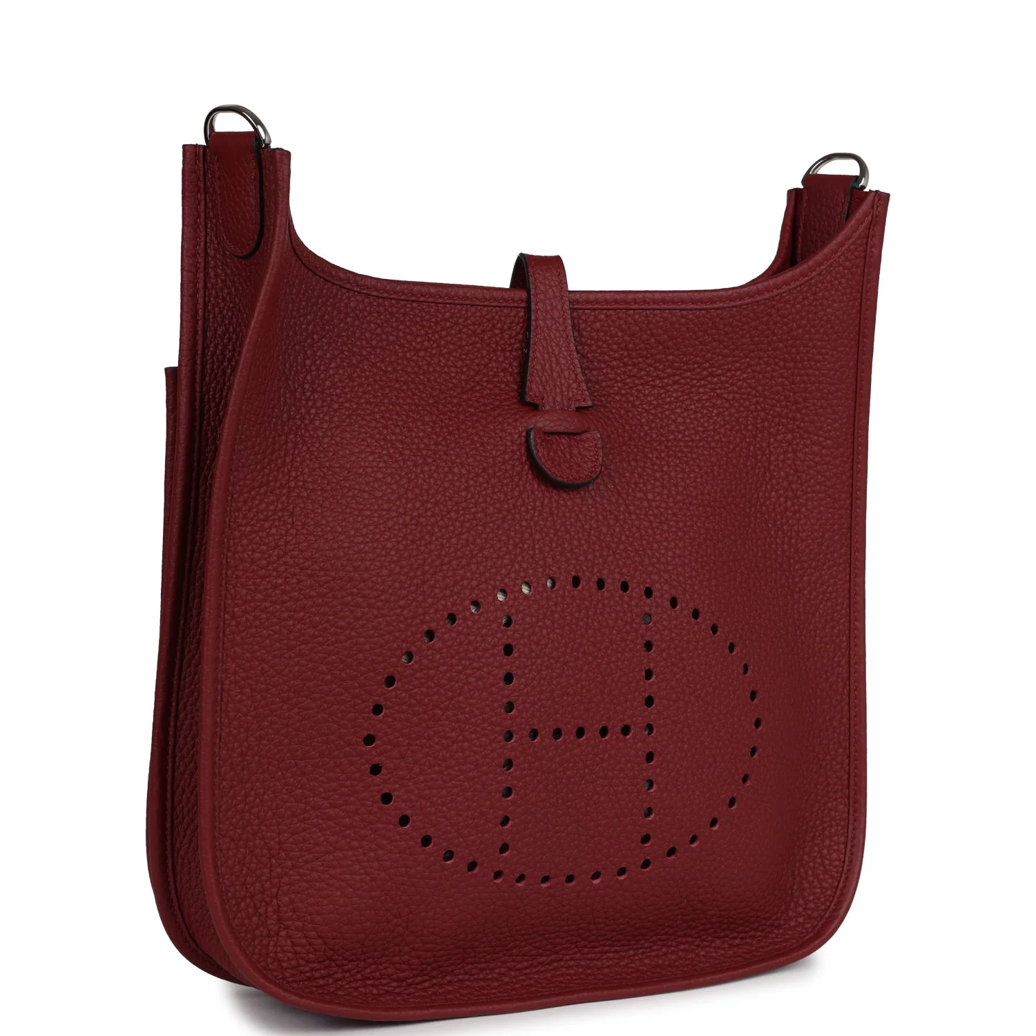 Replicate Hermes Evelyne PM Rouge H Clemence Palladium Hardware(1:1 replica)
