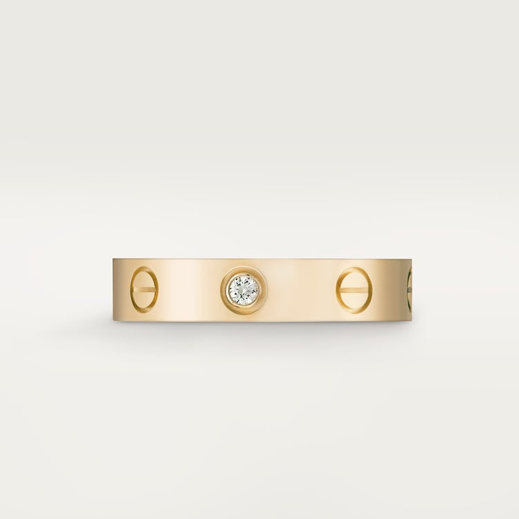 Replicate LOVE ring, small model, 1 diamond(1:1 replica)