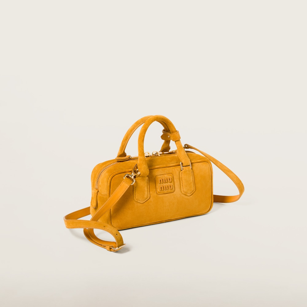 Replicate Arcadie padded suede top-handle bag(1:1 replica)