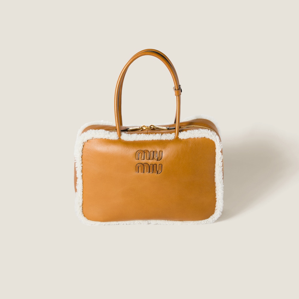 Replicate Beau shearling top-handle bag(1:1 replica)