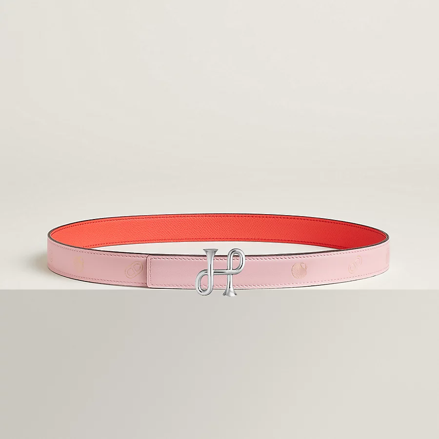 Replicate Cor Baroque belt buckle   Hermès sur Mer reversible leather strap 24 mm(1:1 replica)