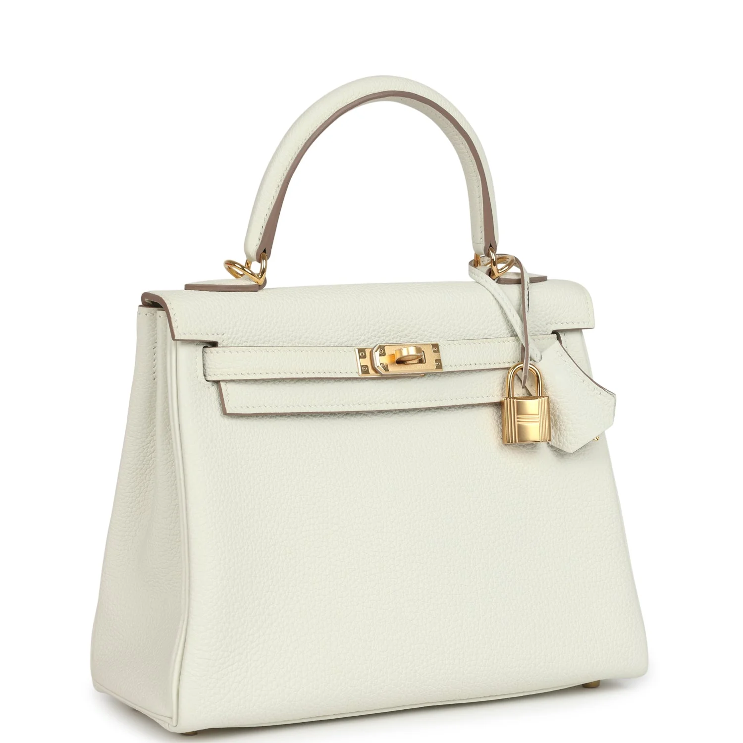Replicate Hermes Kelly Retourne 25 Mushroom Togo Gold Hardware(1:1 replica)