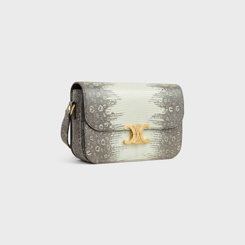 Replicate CLASSIQUE TRIOMPHE BAG IN LIZARD NATURAL(1:1 replica)