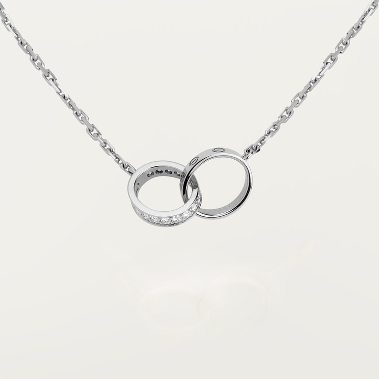 Replicate LOVE pendant, half-paved(1:1 replica)