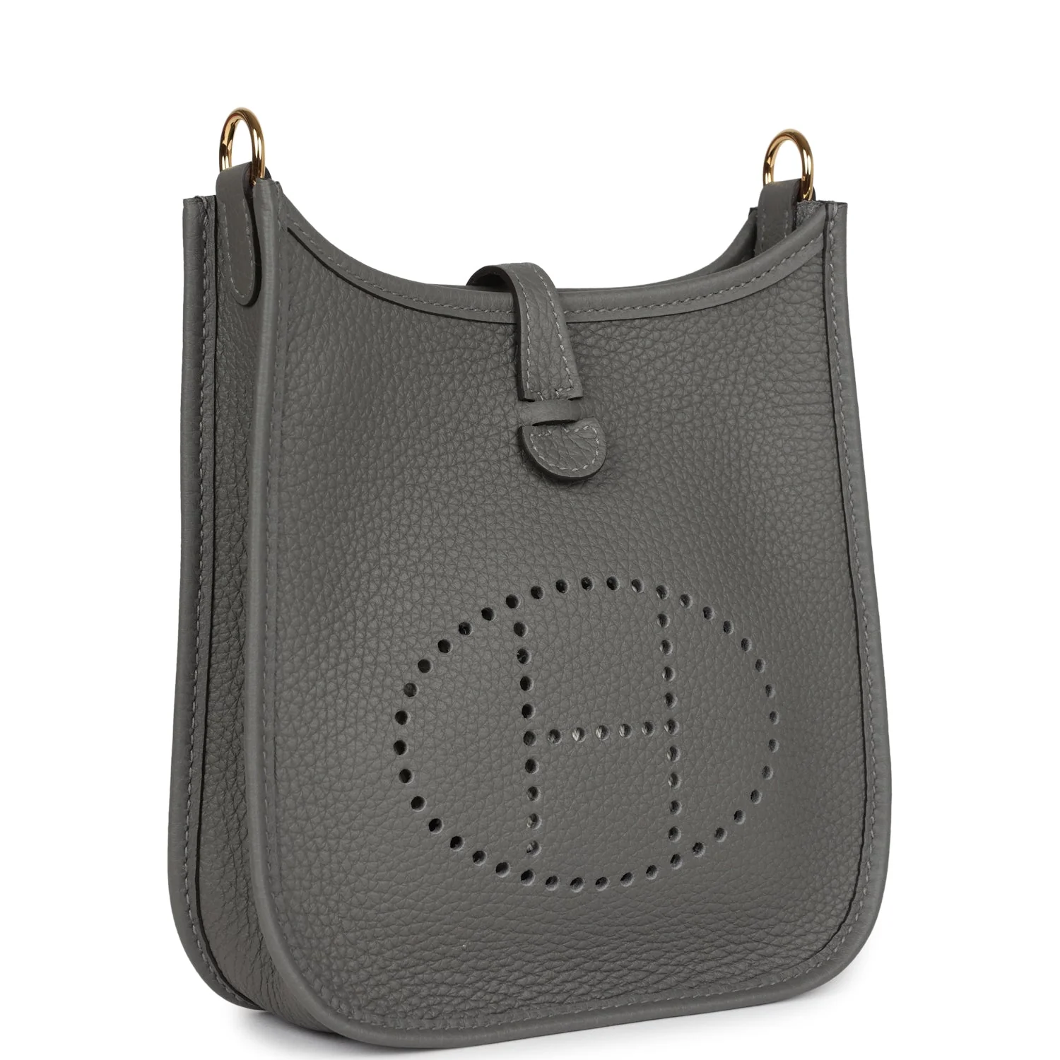 Replicate Hermes Evelyne TPM Gris Meyer Clemence Gold Hardware(1:1 replica)