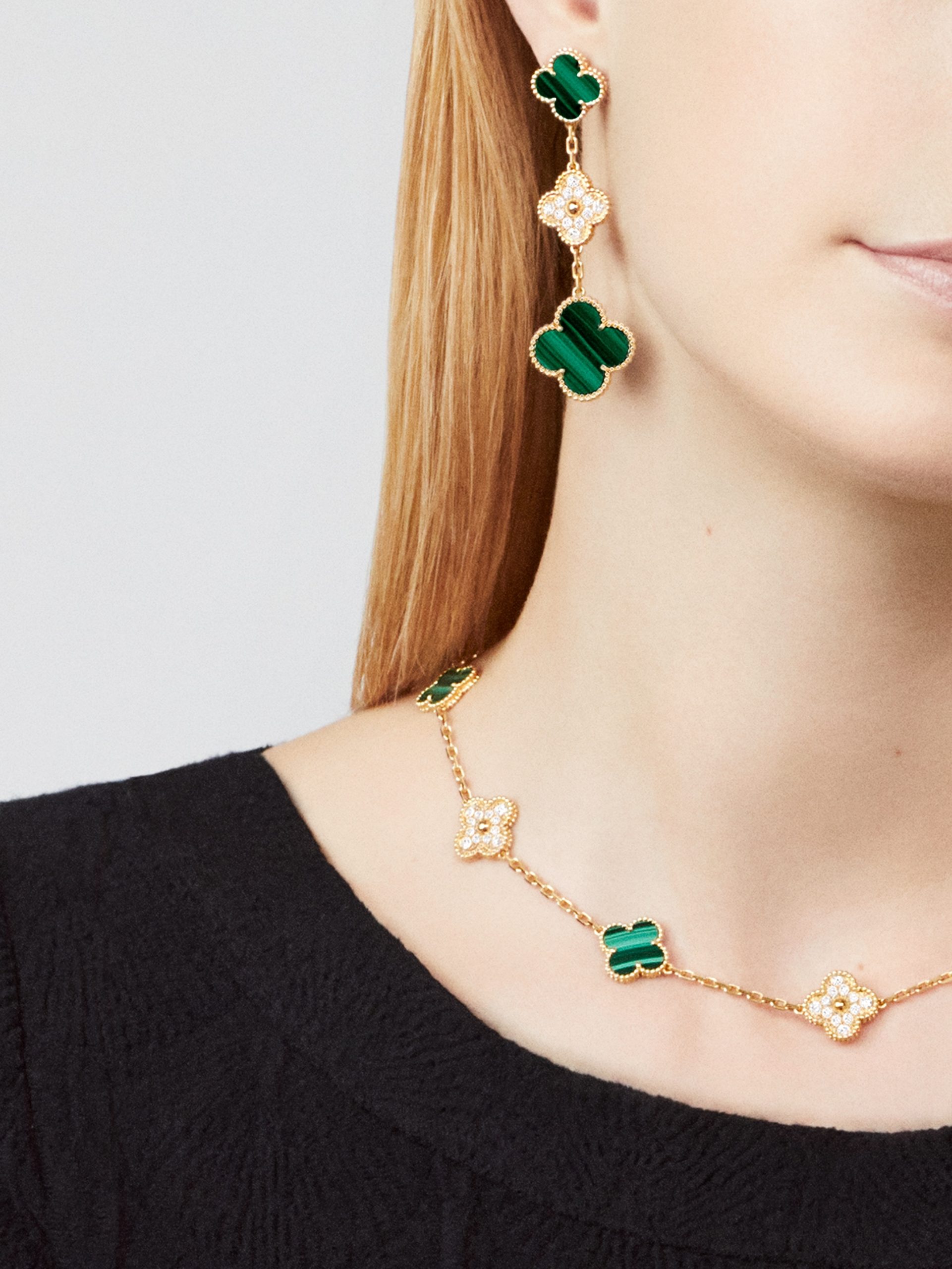 Replicate Vintage Alhambra necklace, 10 motifs(1:1 replica)