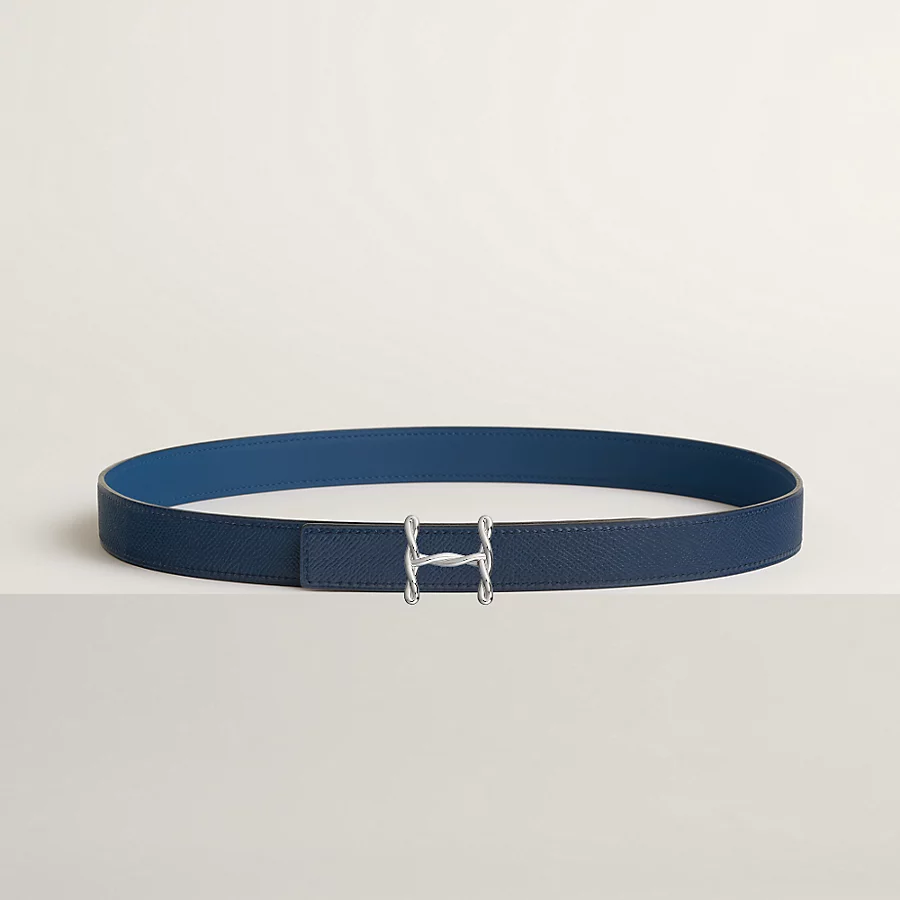 Replicate H Torsade belt buckle   Reversible leather strap 24 mm(1:1 replica)