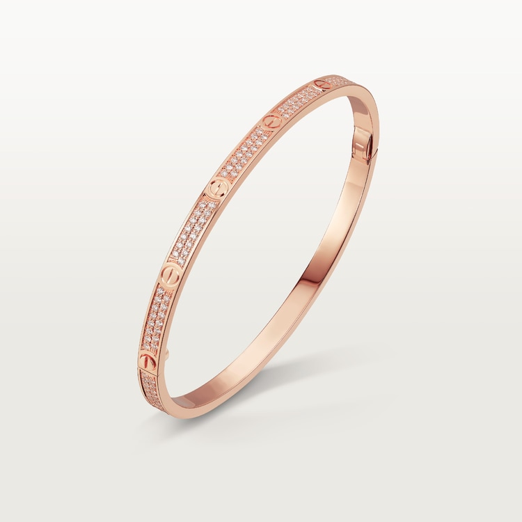 Replicate LOVE bracelet, small model, paved(1:1 replica)
