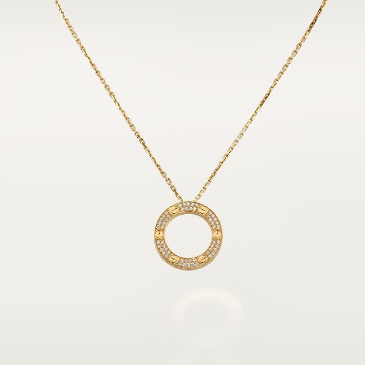 Replicate LOVE pendant, paved(1:1 replica)