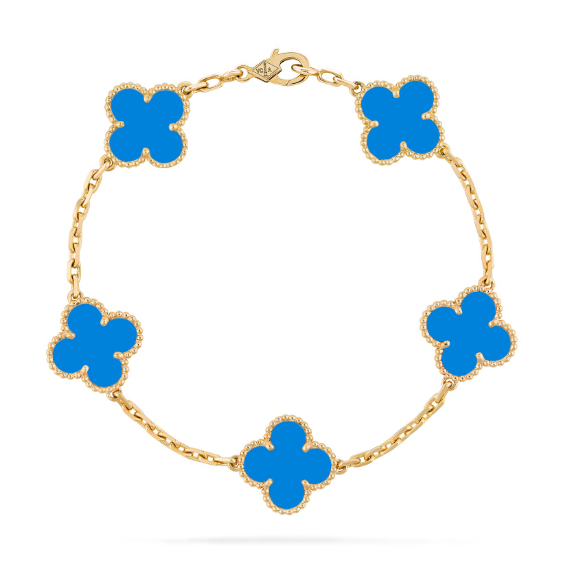 Replicate Vintage Alhambra bracelet, 5 motifs(1:1 replica)
