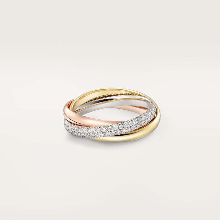 Replicate Trinity ring, small model, half-paved(1:1 replica)