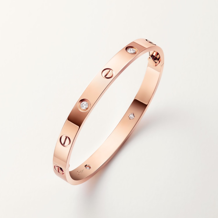 Replicate LOVE bracelet, classic model, 4 diamonds(1:1 replica)