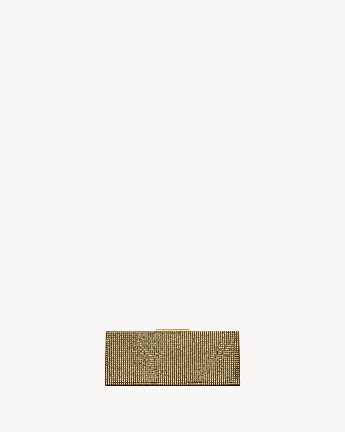 Replicate YSL Midnight Small Clutch In Silk Satin And Crystals(1:1 replica)