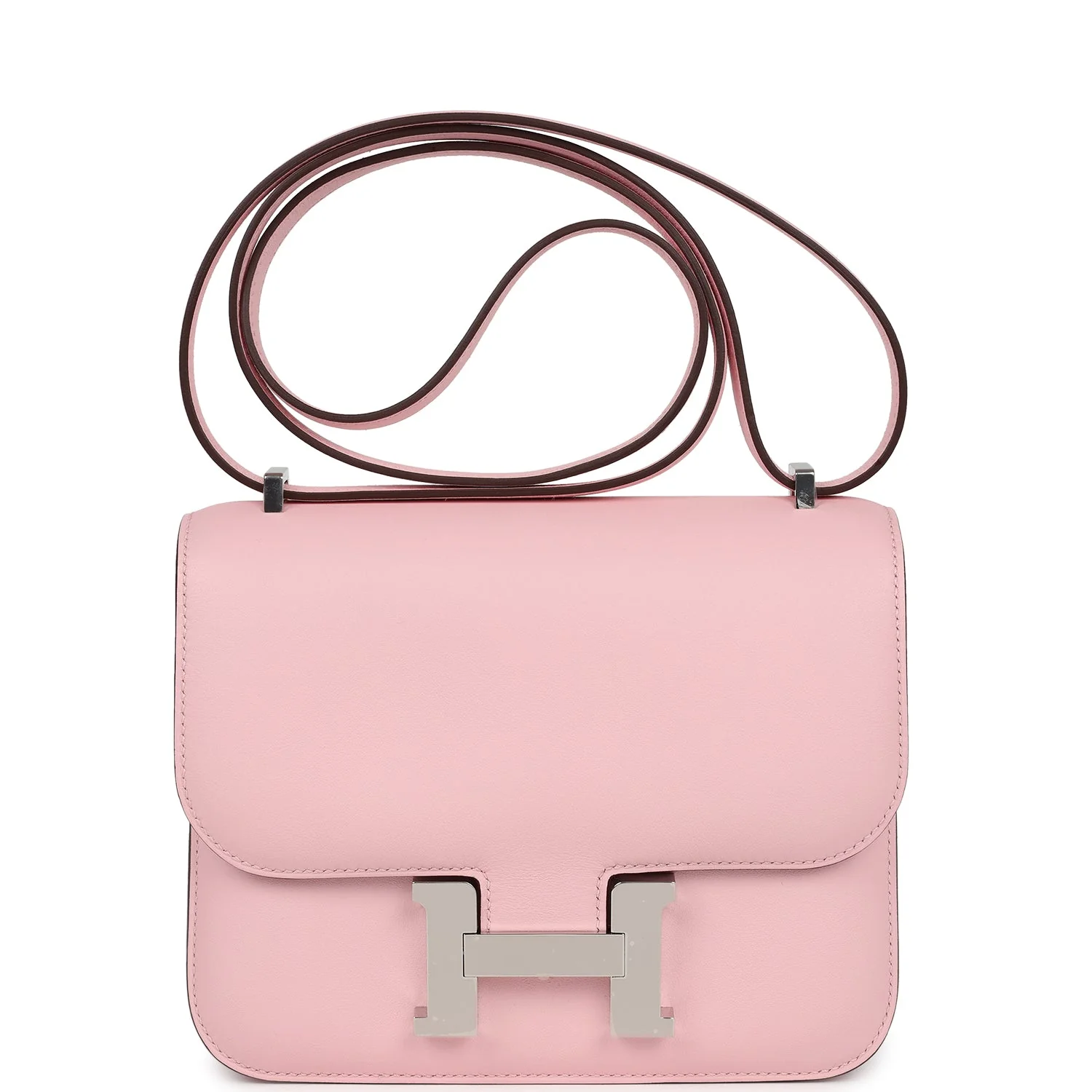 Replicate Hermes Constance 18 Rose Sakura Swift Palladium Hardware(1:1 replica)