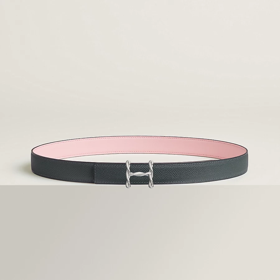 Replicate H Torsade belt buckle   Reversible leather strap 24 mm(1:1 replica)