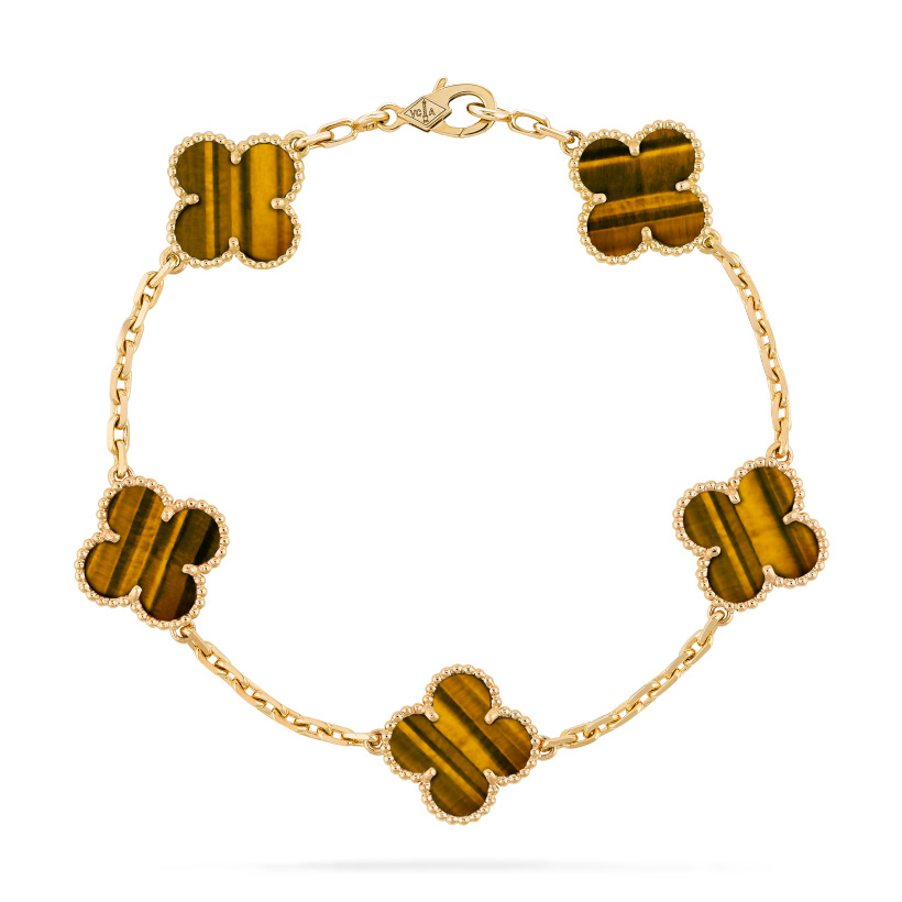Replicate Vintage Alhambra bracelet, 5 motifs(1:1 replica)