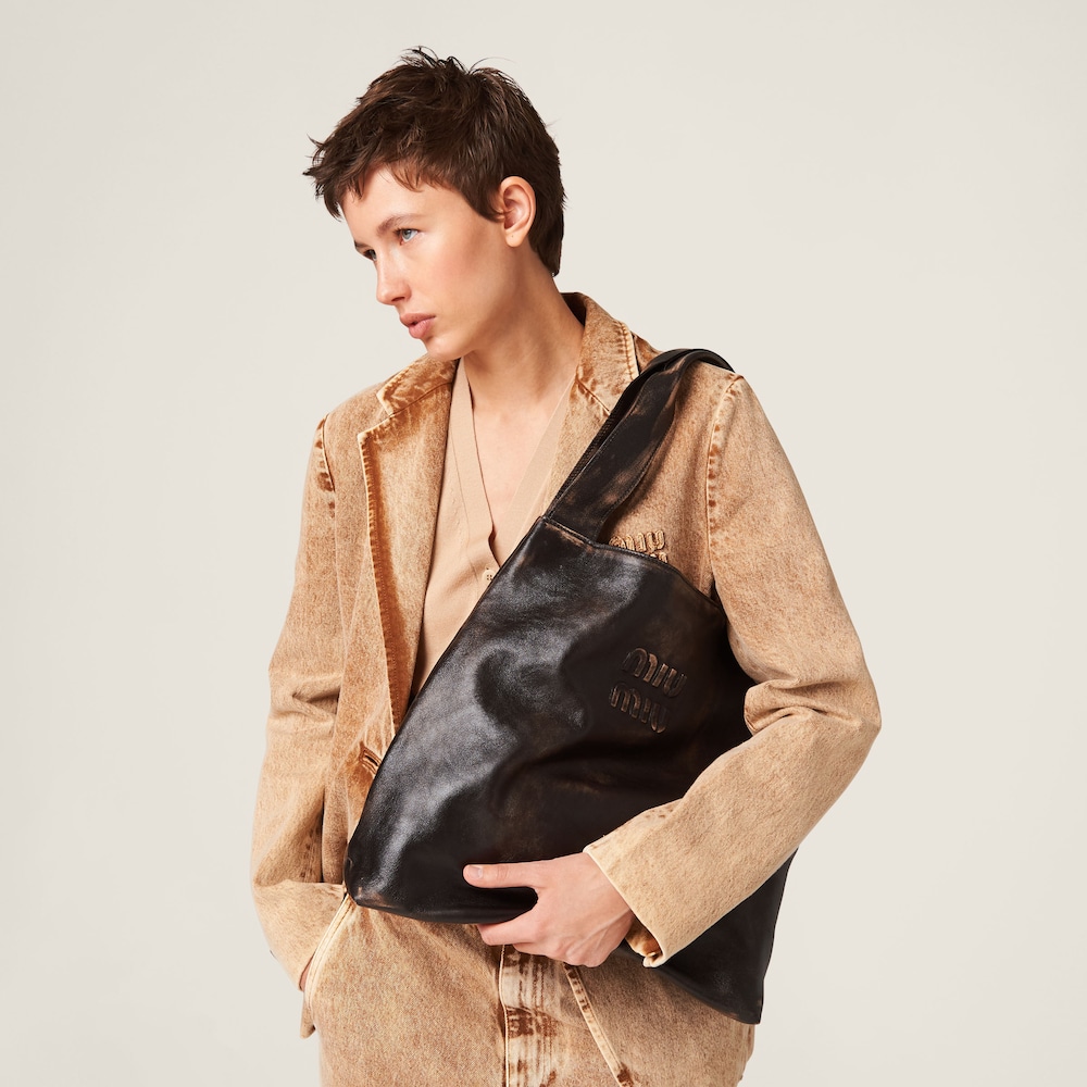 Replicate Nappa hobo bag with logo(1:1 replica)
