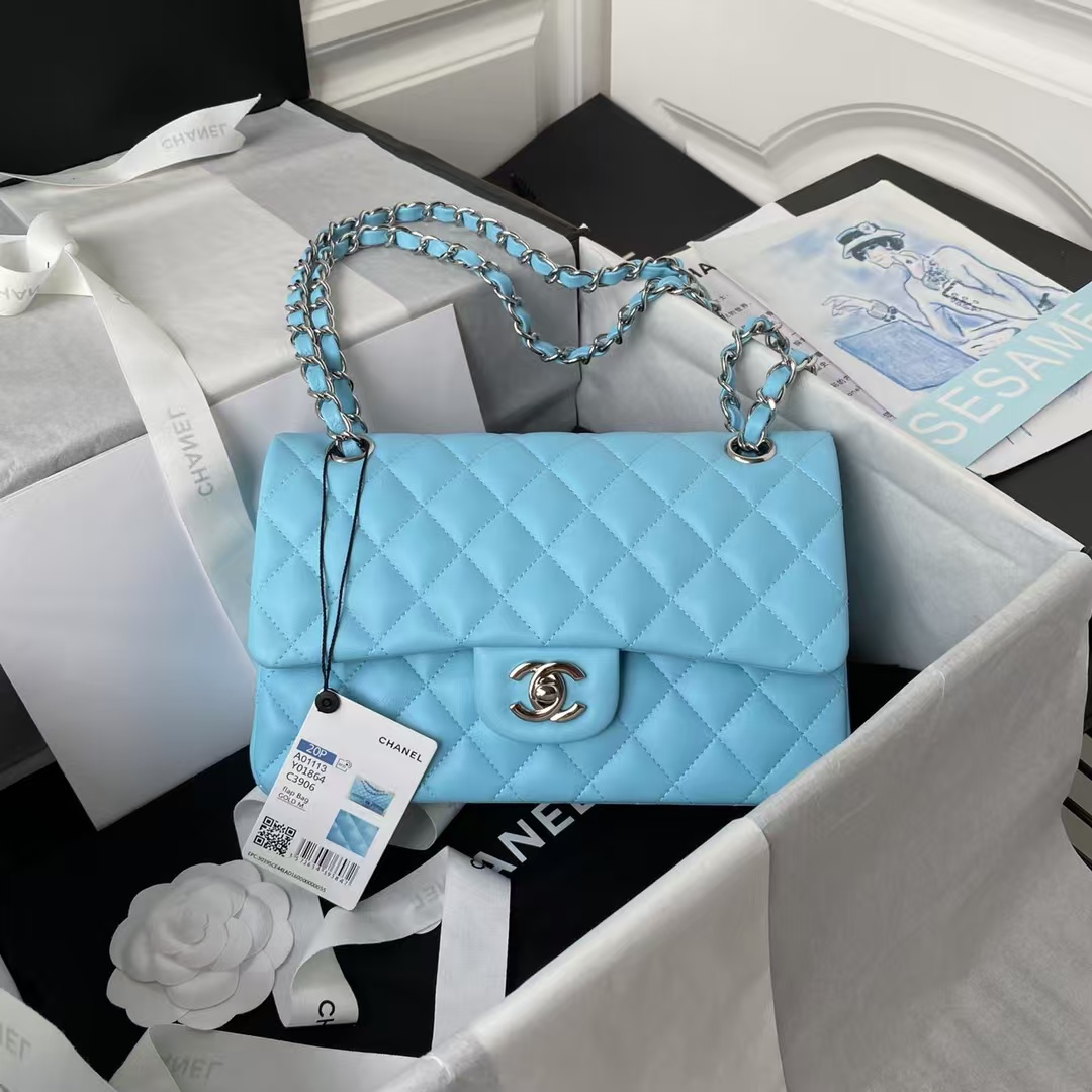 Replicate Chanel Small Classic Handbag Silver Hardware(1:1 replica)