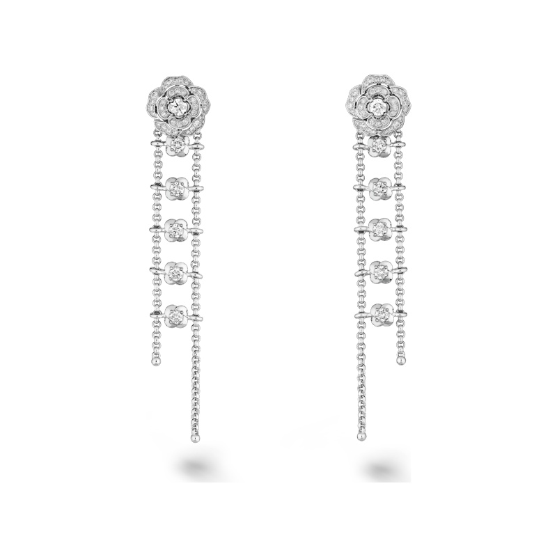 Replicate Bouton de Camélia transformable earrings(1:1 replica)