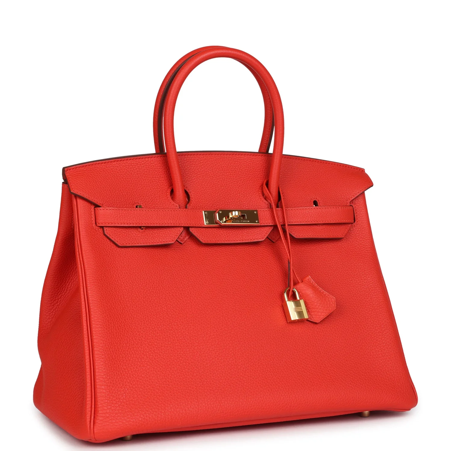 Replicate Hermes Birkin 35 Capucine Togo Gold Hardware(1:1 replica)