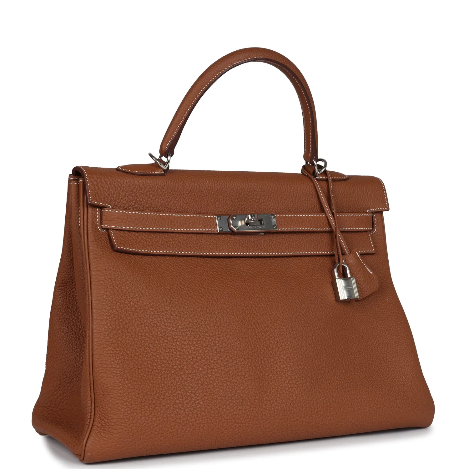 Replicate Hermes Kelly Retourne 35 Gold Togo Palladium Hardware(1:1 replica)