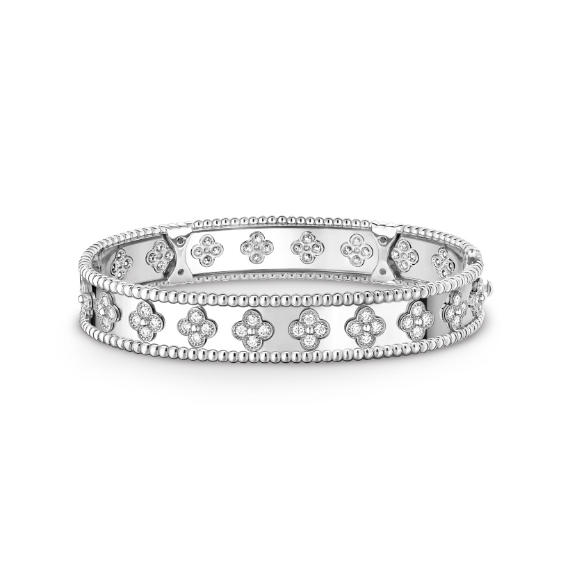 Replicate Perlée clovers bracelet, medium model(1:1 replica)