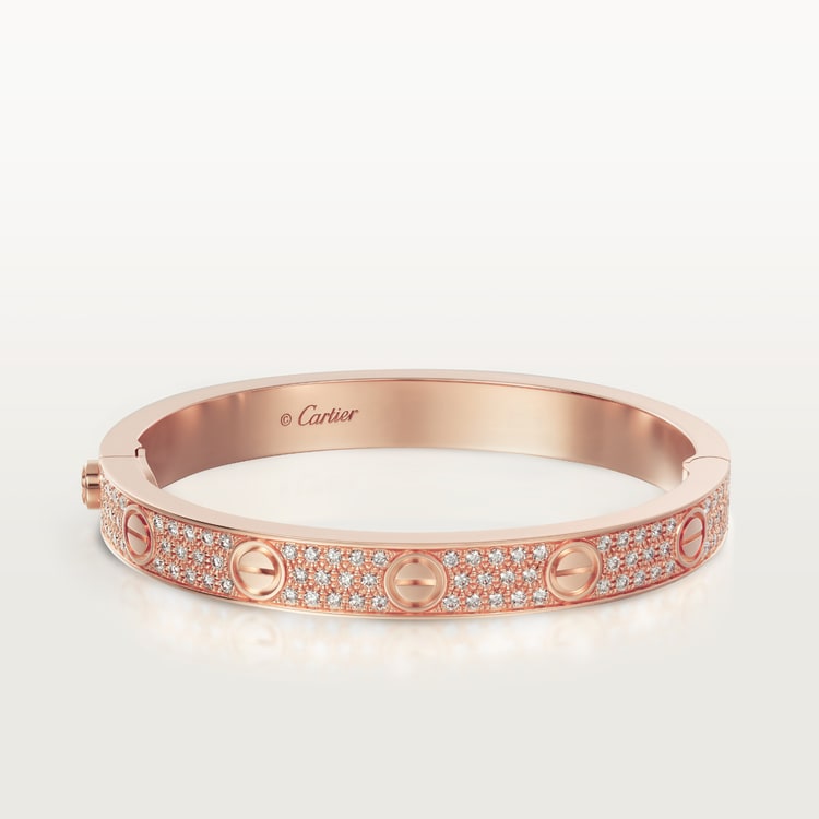 Replicate LOVE bracelet, classic model, paved(1:1 replica)
