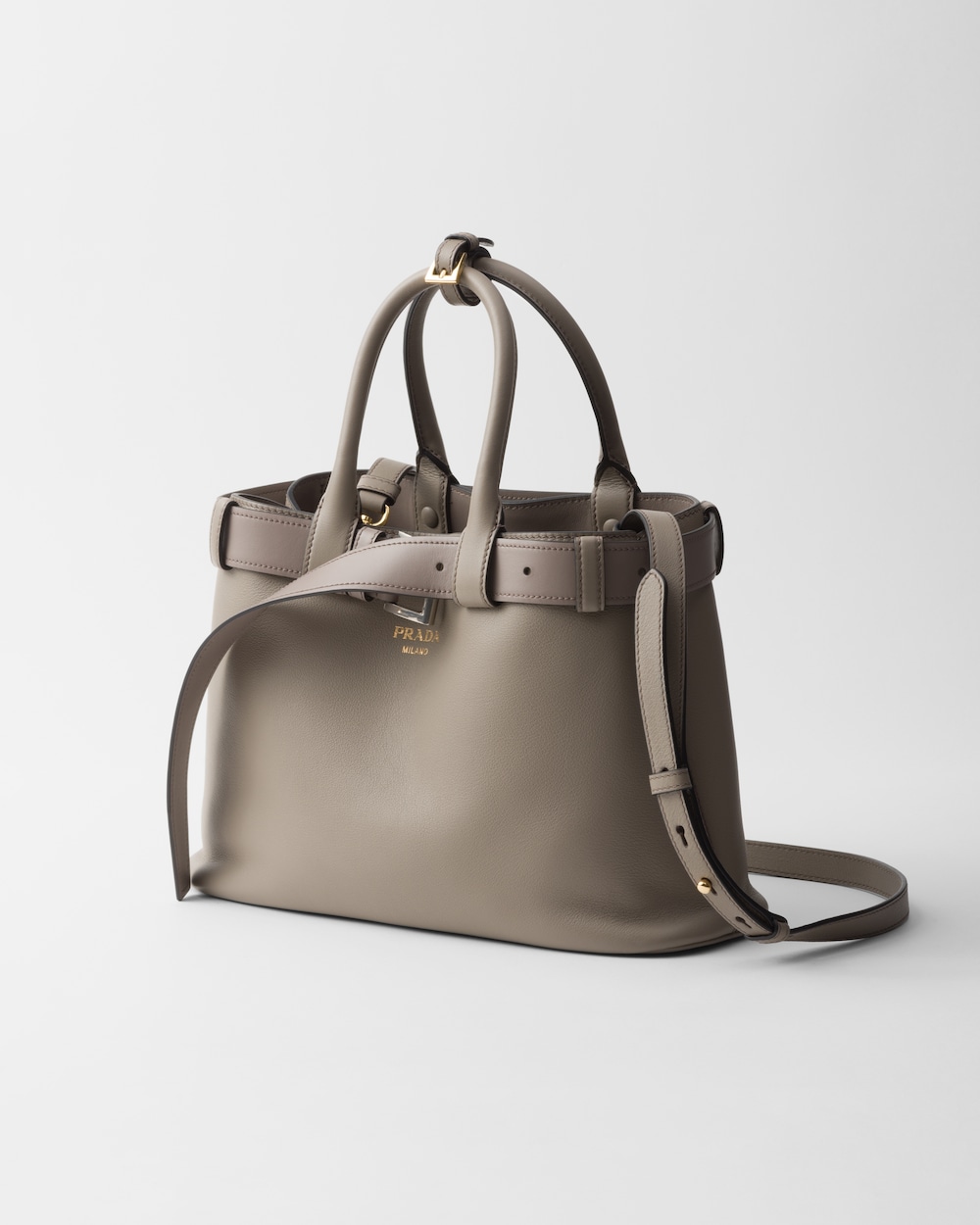 Replicate Prada Buckle Small Leather Handbag With Belt(1:1 replica)