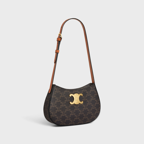 Replicate MEDIUM TILLY BAG IN TRIOMPHE CANVAS AND CALFSKIN TAN(1:1 replica)