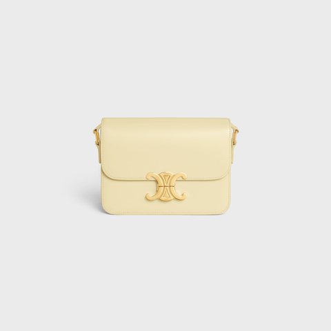 Replicate TEEN TRIOMPHE BAG IN SHINY CALFSKIN SUNLIGHT(1:1 replica)