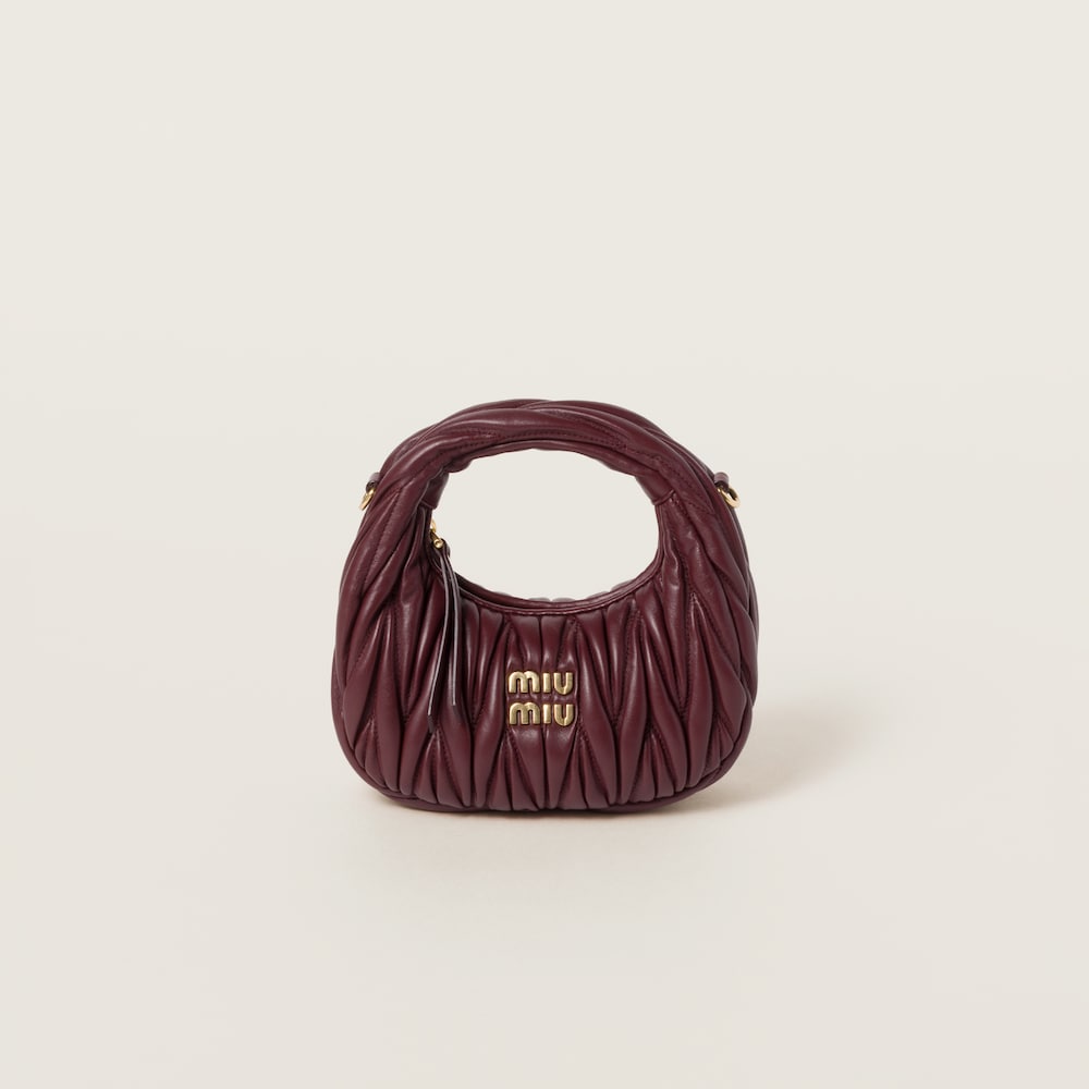 Replicate Wander matelassé nappa leather hobo mini-bag(1:1 replica)