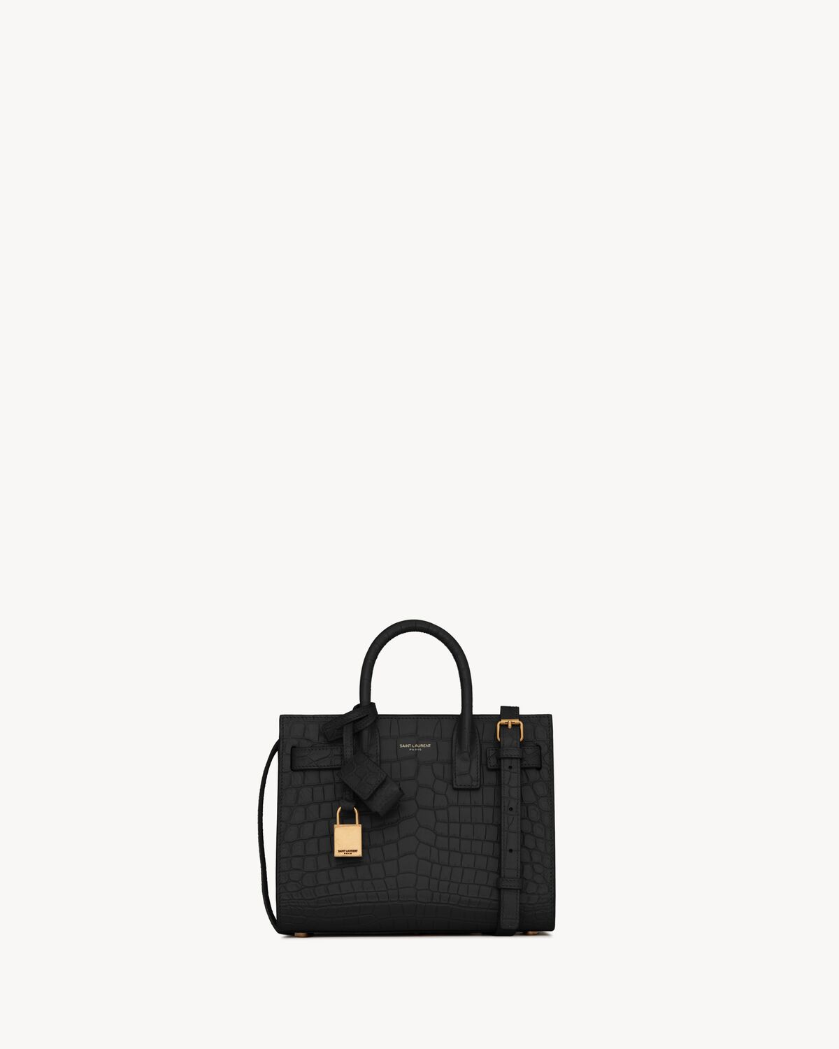 Replicate YSL Sac De Jour In Crocodile Embossed Leather   Nano(1:1 replica)